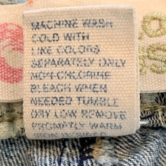 Vintage Farlow Jeans with lace flap pocket accents in size 3 - Picture 8 of 8